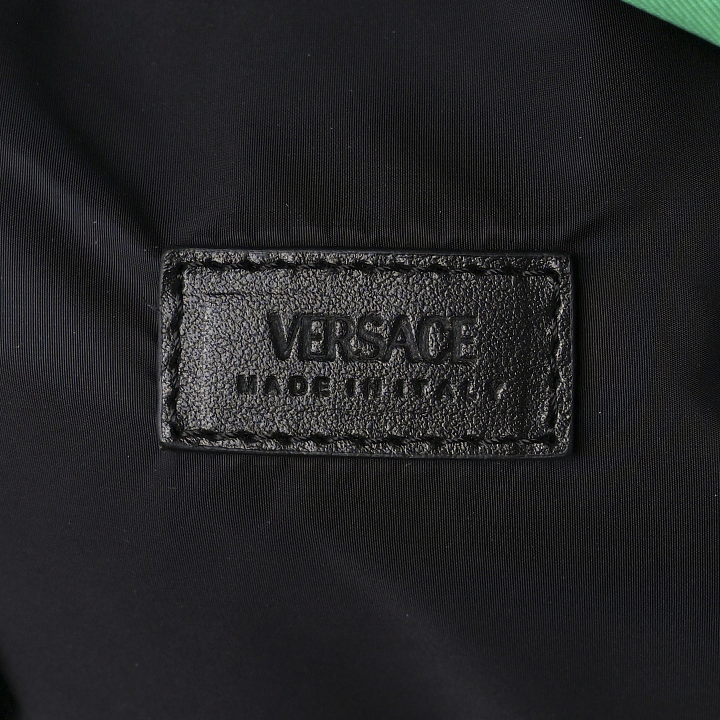 Nylon Palazzo Medusa Backpack Green