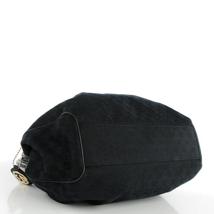 Gucci Monogram Medium Sukey Tote Black 4 of 8