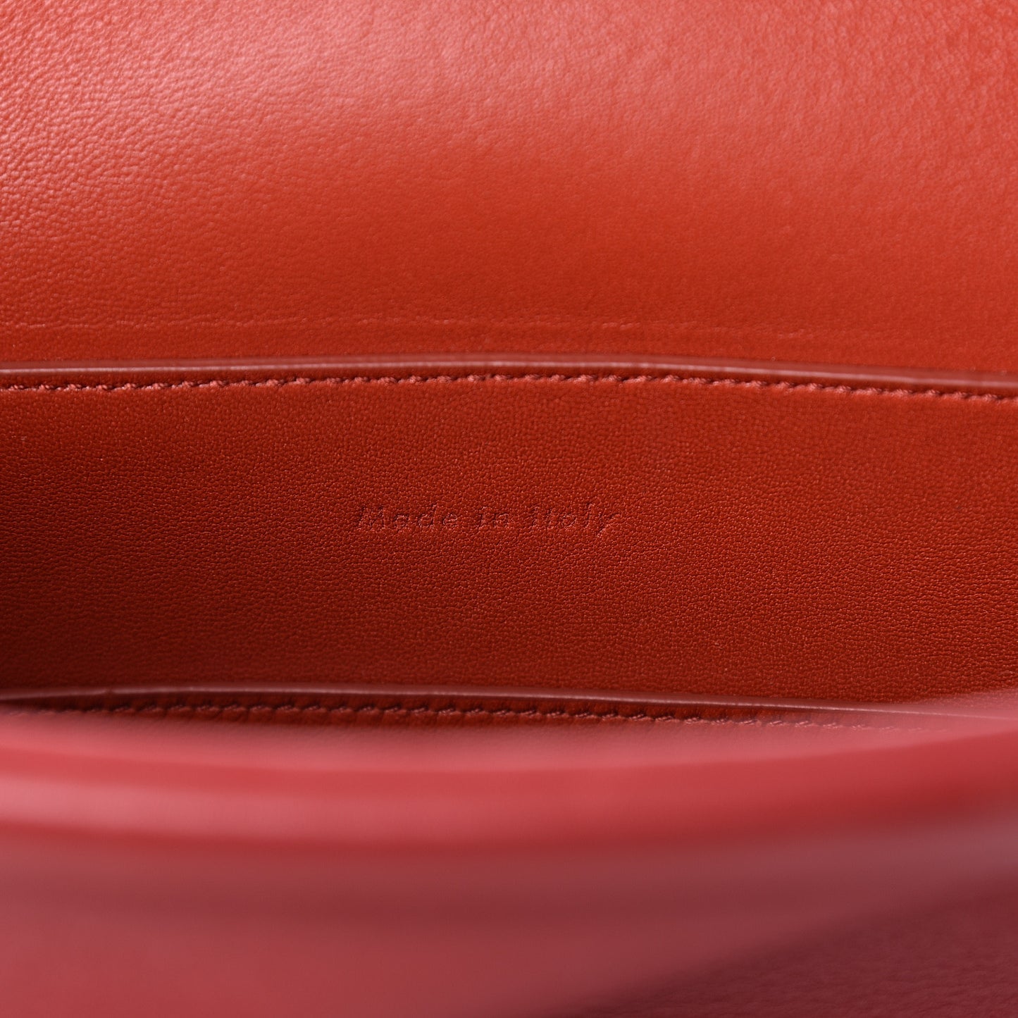Smooth Calfskin Clasp Bucket Bag Red