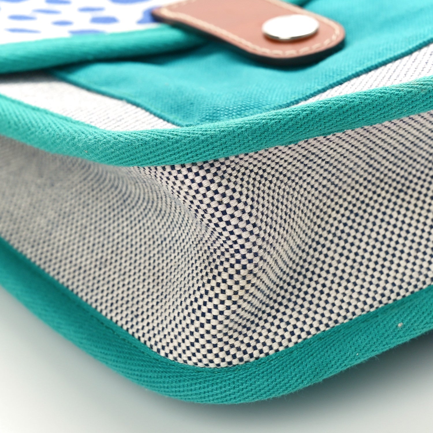 Hermes Toile Canvas Barenia Childrens Jeux Dans La Jungle Backpack Outremer 8 of 9