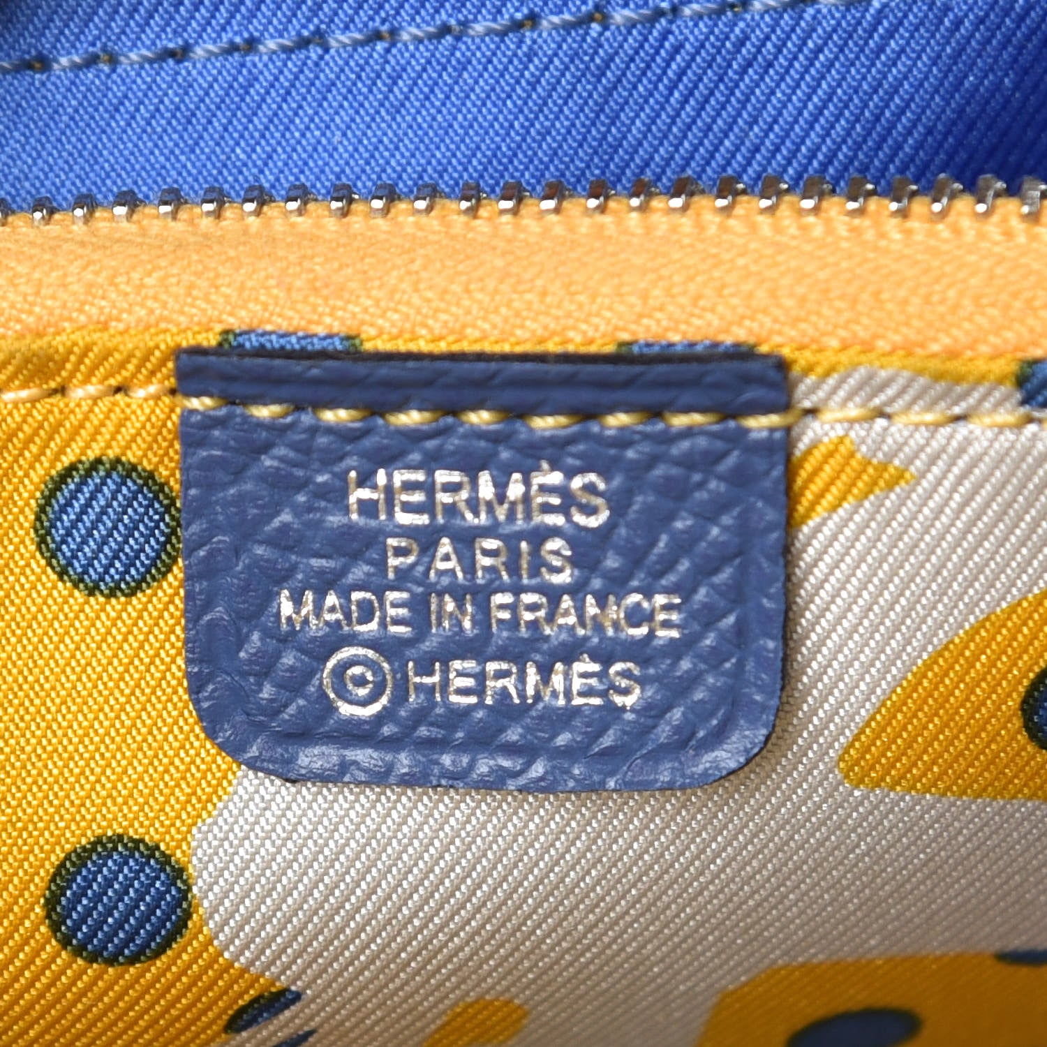 Hermes Epsom Silk'In Compact Wallet Bleu Brighton 6 of 8