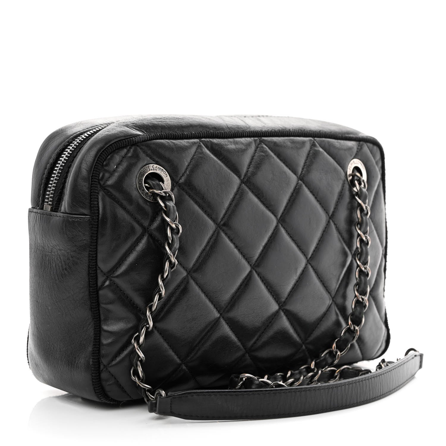 Chanel Calfskin Quilted Small Ballerine Camera Case Black 3 of 18