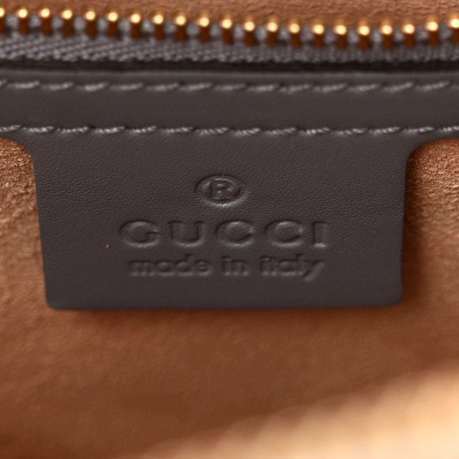 Gucci Soft Guccissima Signature Medium Shoulder Tote Bag Deep Grey 6 of 10