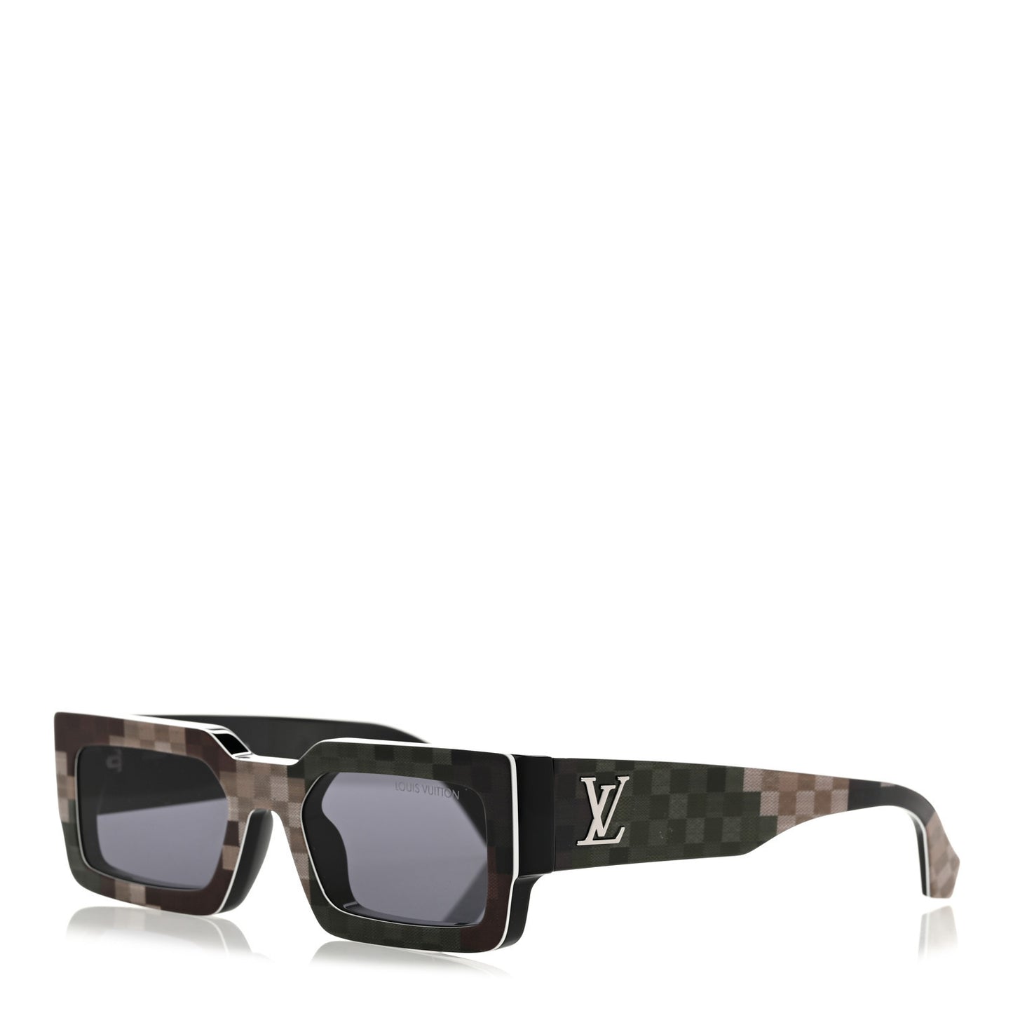 Acetate Damier Camouflage LV Clash Sunglasses Z2399W
