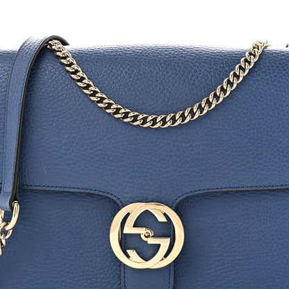 Gucci Dollar Calfskin Interlocking G Shoulder Bag  Caspian 8 of 13