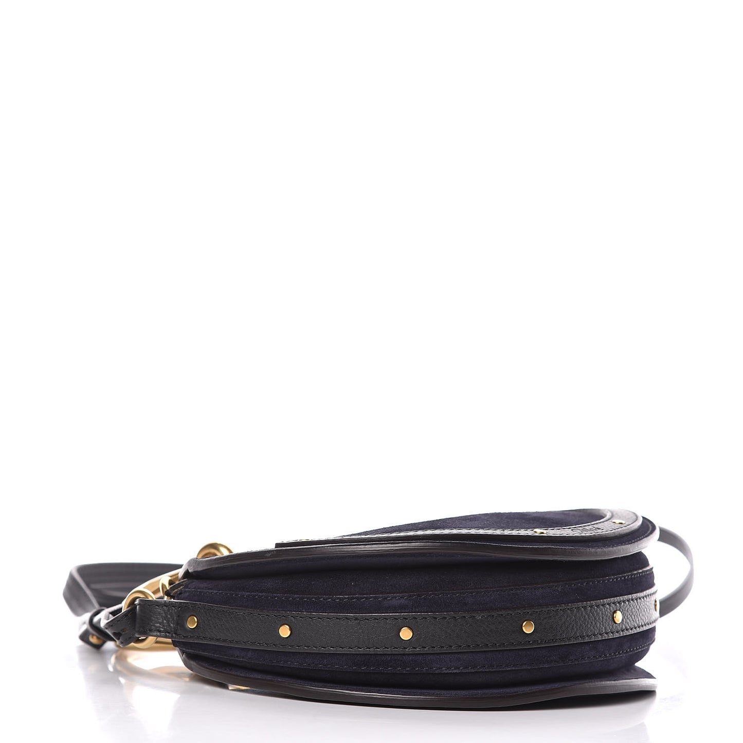 Calfskin Suede Small Pixie Bag Full Blue