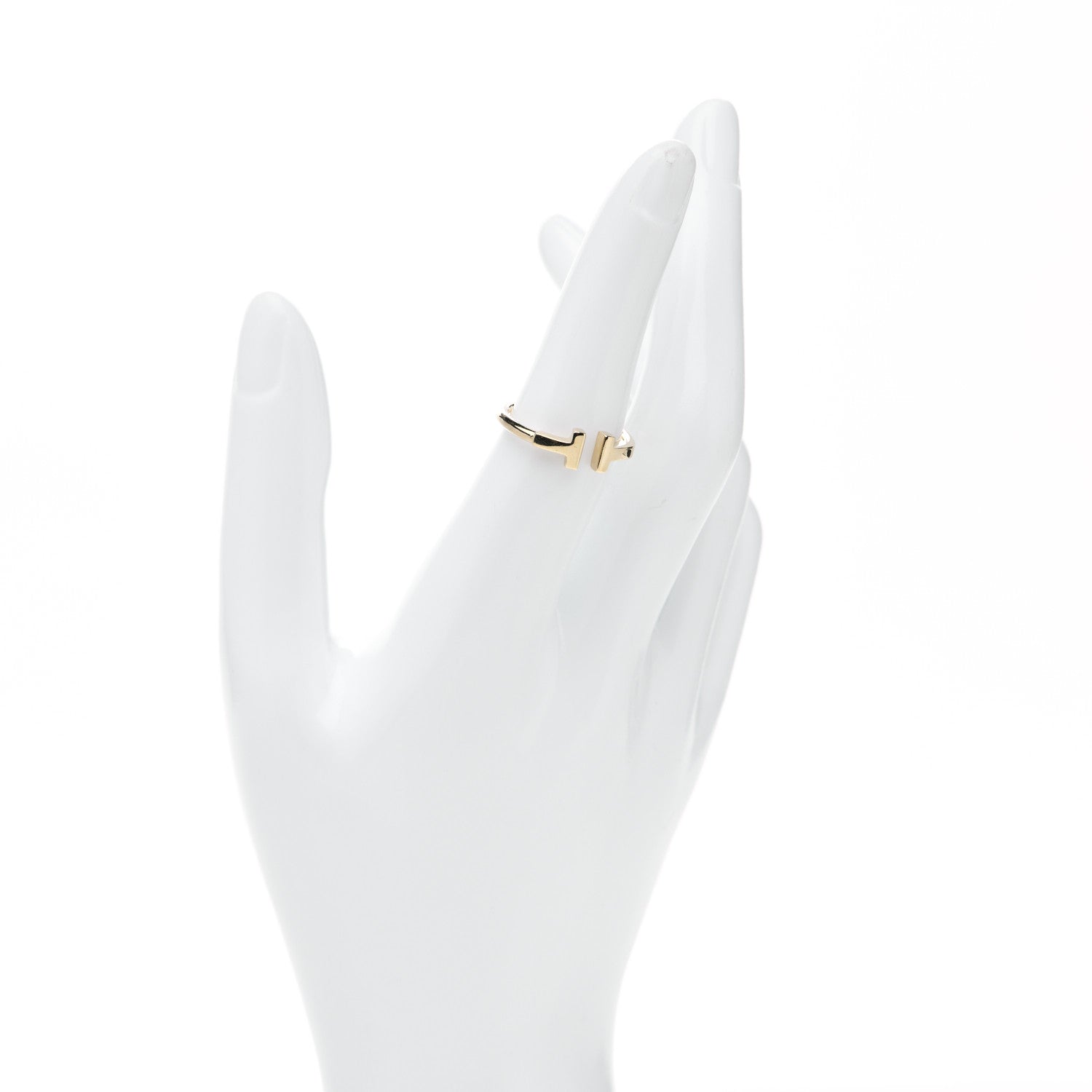 Tiffany 18K Yellow Gold T Wire Ring 52 6 2 of 5
