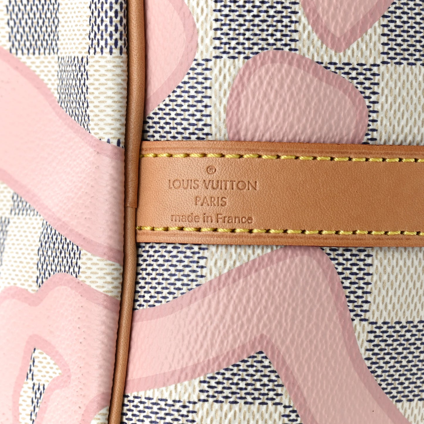 Damier Azur Tahitienne Speedy Bandouliere 30 Rose Ballerine