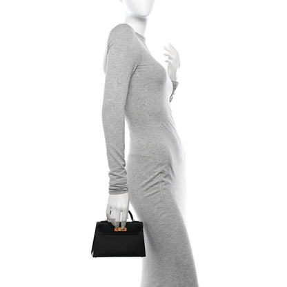 Hermes Epsom Mini Kelly Sellier 20 Black 2 of 11