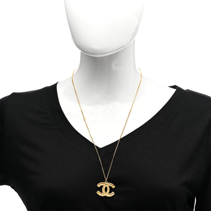 Chanel CC Necklace Matte Gold 2 of 6
