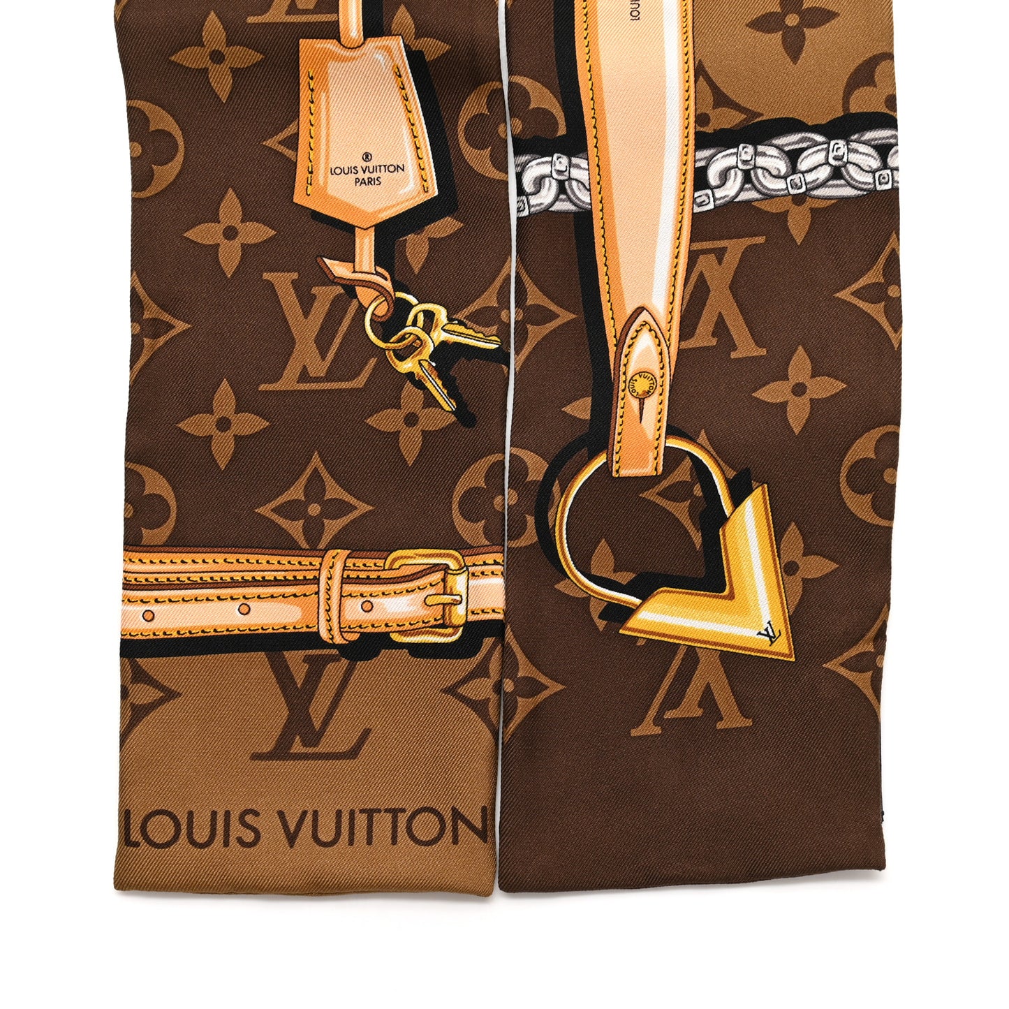 Silk Monogram Confidential Bandeau Brown