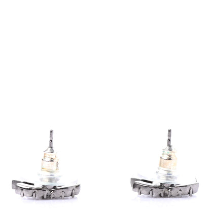 Chanel Ruthenium Crystal CC Earrings 3 of 4