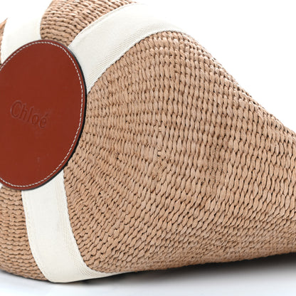 Chloe Raffia Medium Woody Tote White 11 of 11