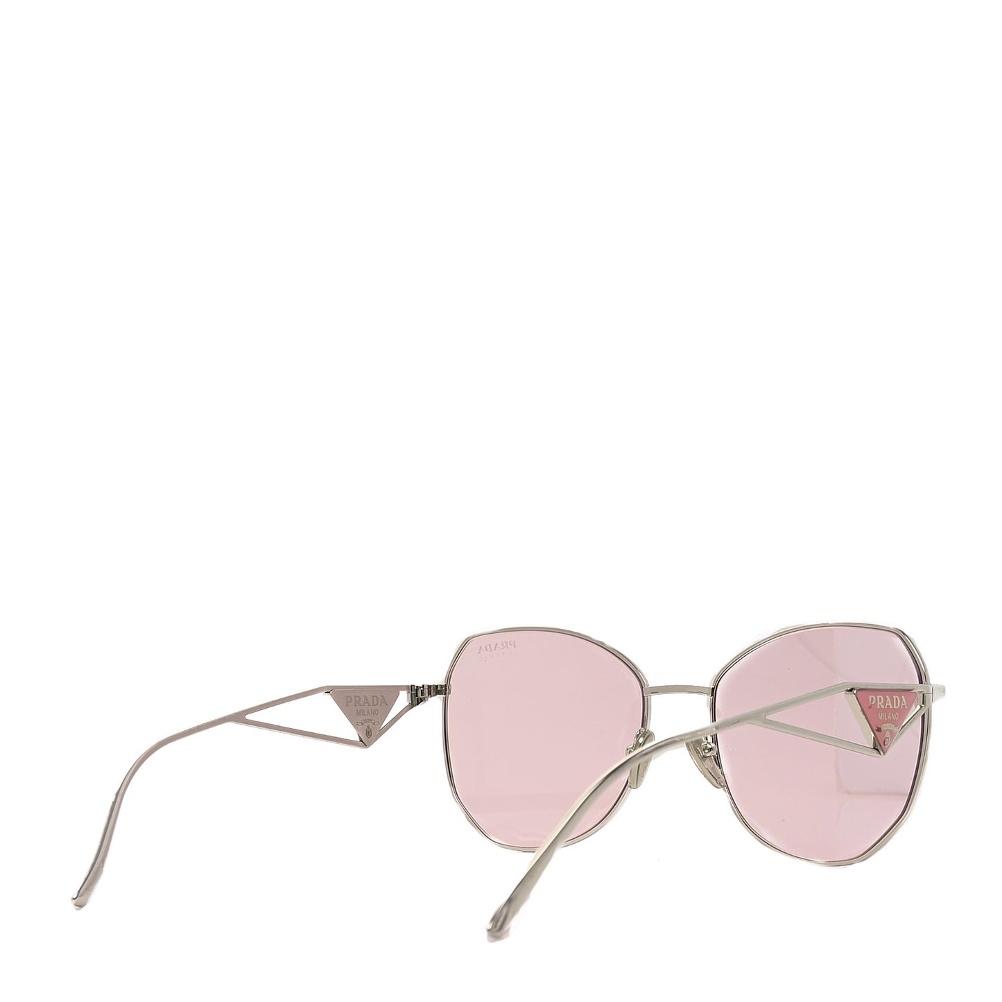 Metal Symbole Triangle Logo Sunglasses SPR57Y Pink