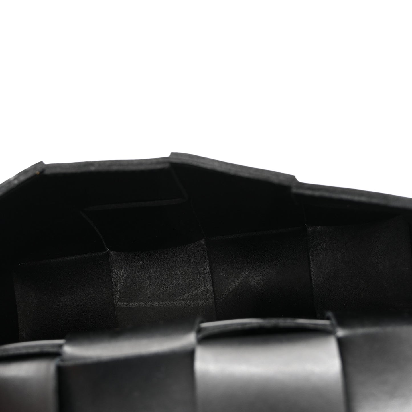 Nappa Maxi Intreccio The Belt Cassette Bag Black