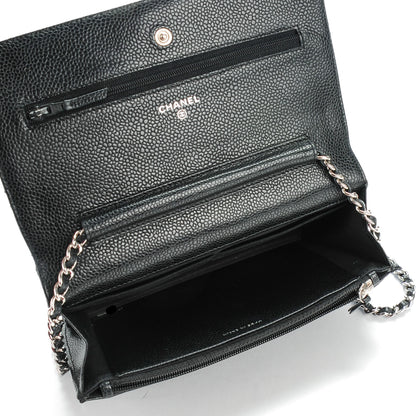 Chanel Caviar Quilted Wallet On Chain WOC Black 5 of 8