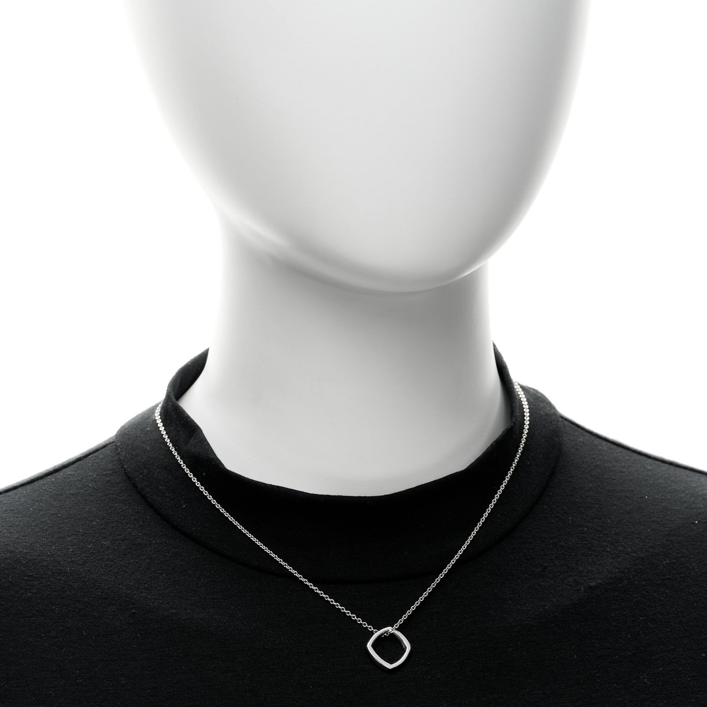 Sterling Silver Frank Gehry Torque Pendant Necklace