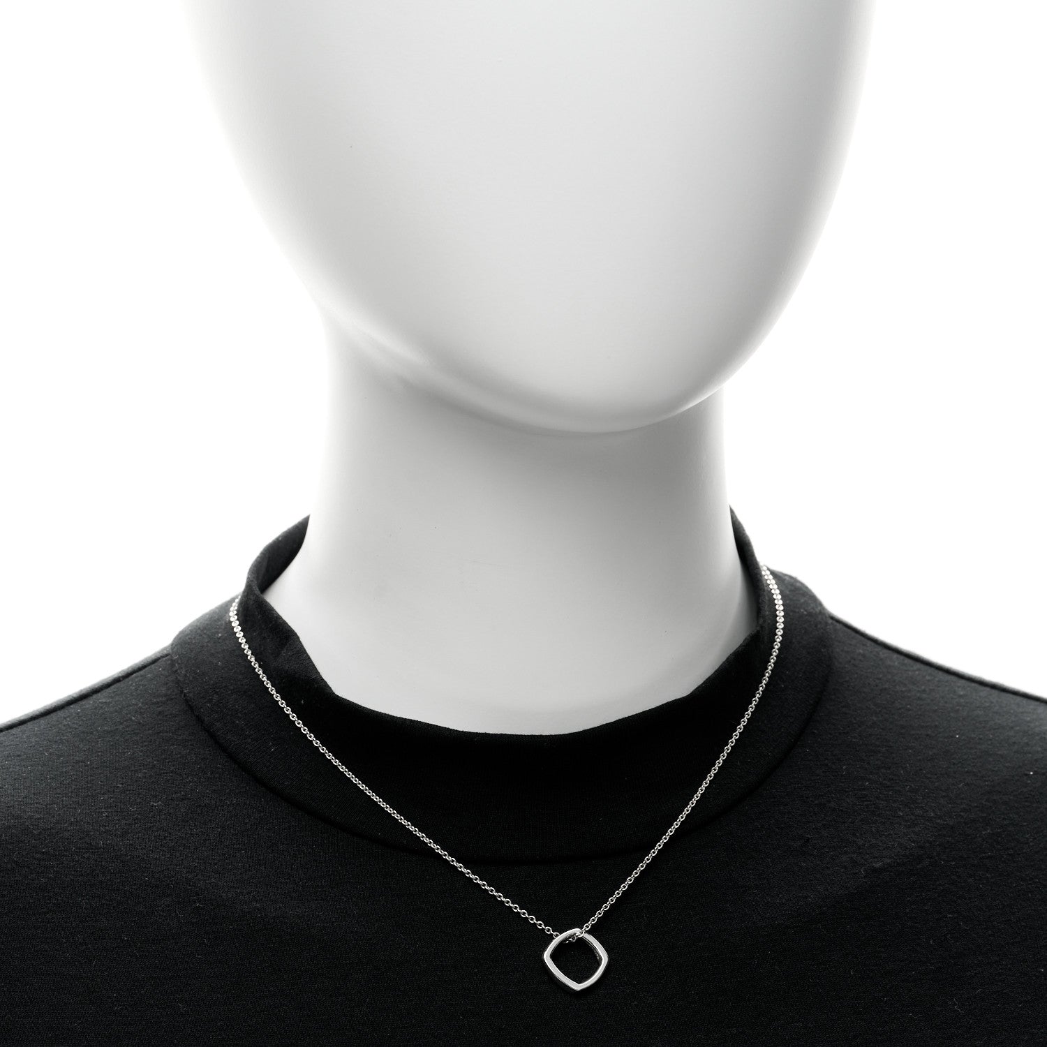 Tiffany Sterling Silver Frank Gehry Torque Pendant Necklace 2 of 4