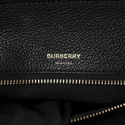 Burberry Grainy Calfskin Medium Title Bag Black 6 of 10