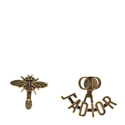 Christian Dior Metal J'Adior Earrings Aged Gold 1 of 5