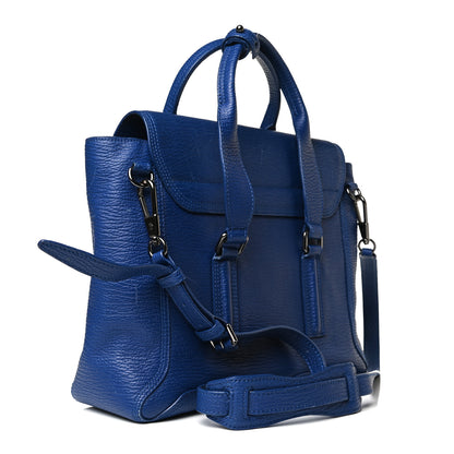3.1 Phillip Lim Textured Calfskin Medium Pashli Satchel Cobalt 3 of 22