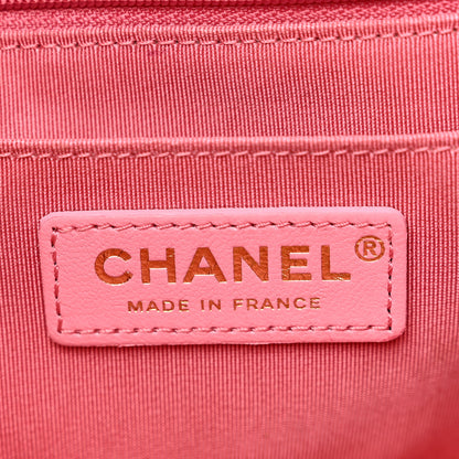 Chanel Shearling Tweed Quilted Medium Flap Bag Light Pink 6 of 13
