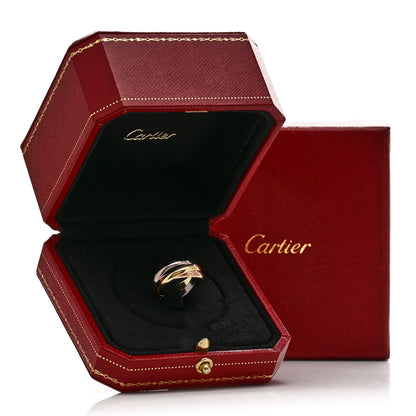 Cartier 18K Pink Yellow White Gold Classic Trinity Ring 47 4 5 of 5