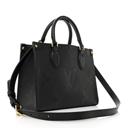 Louis Vuitton LOUIS VUITTON Empreinte Monogram Giant Onthego PM Black 2 of 9