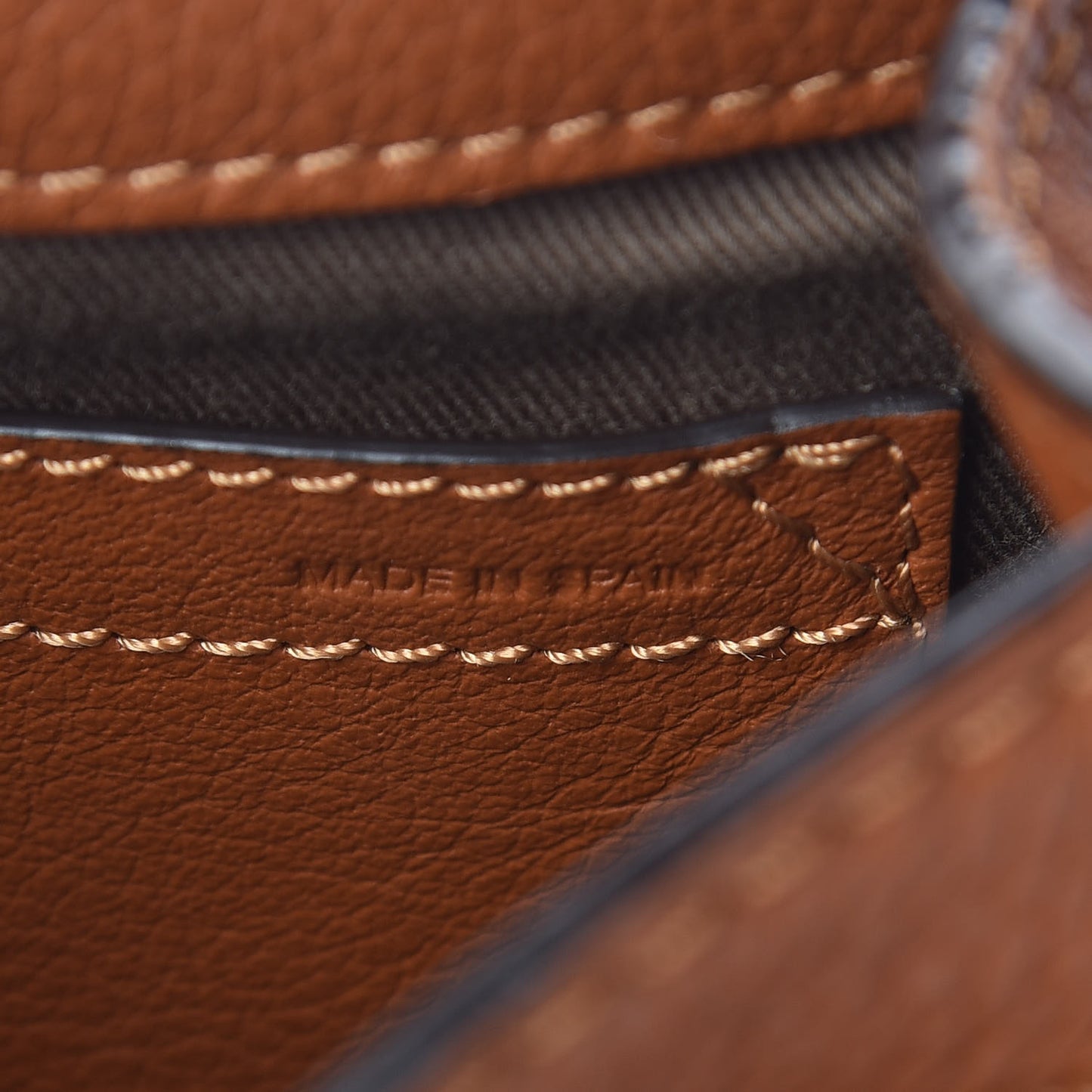 Calfskin Mini Marcie Round Crossbody Bag Tan