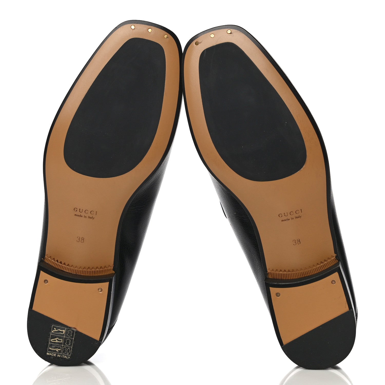 Gucci Goatskin Womens Horsebit Loafers 38 Black 7 of 16