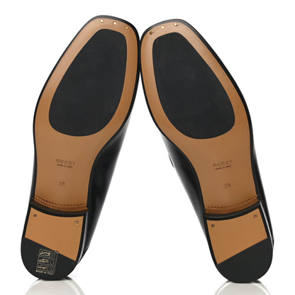 Gucci Goatskin Womens Horsebit Loafers 38 Black 7 of 16