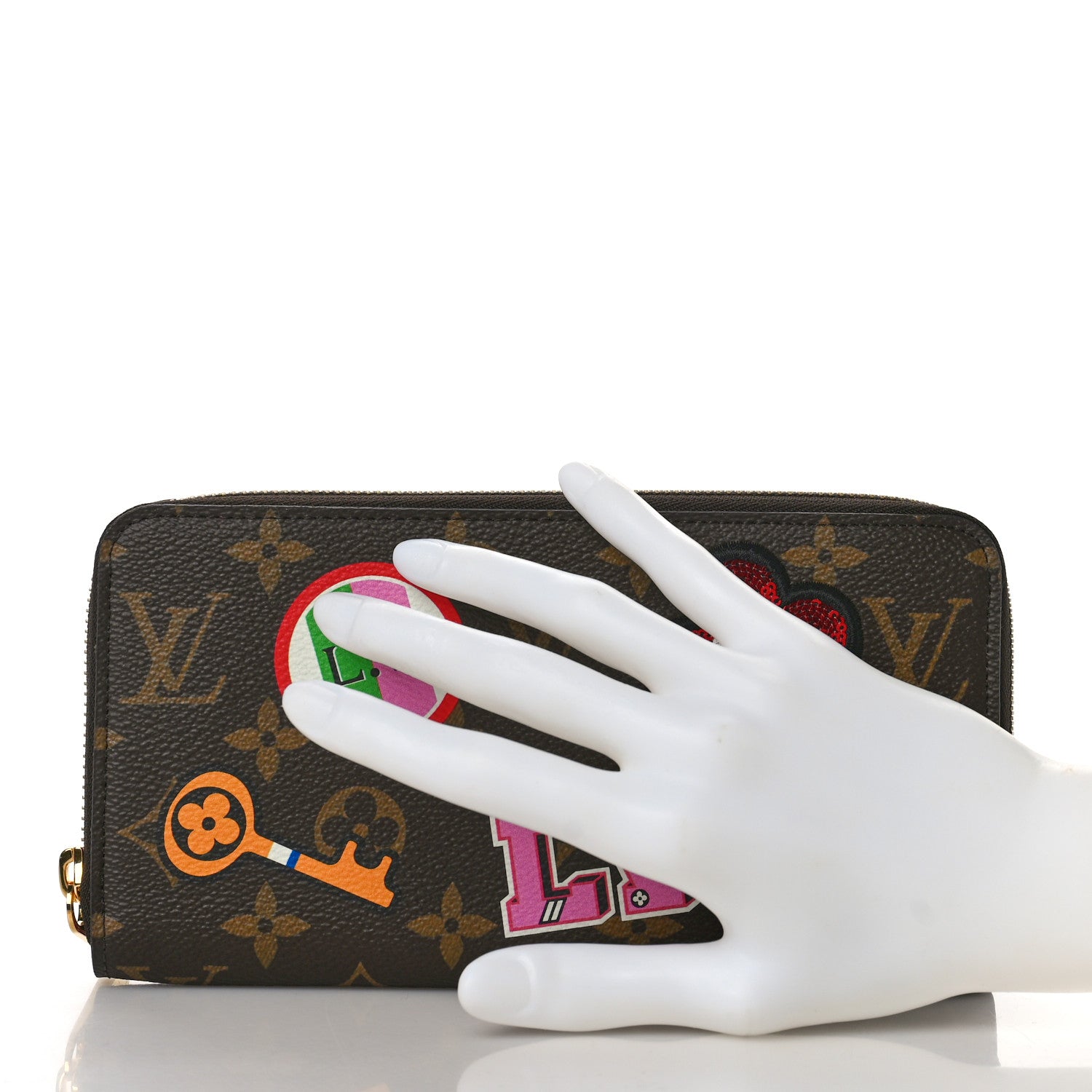 Louis Vuitton Monogram Travel Stickers Zippy Wallet 2 of 8