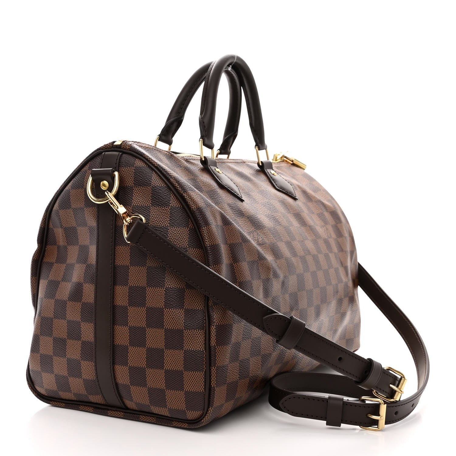 Louis Vuitton Damier Ebene Speedy Bandouliere 35 2 of 9