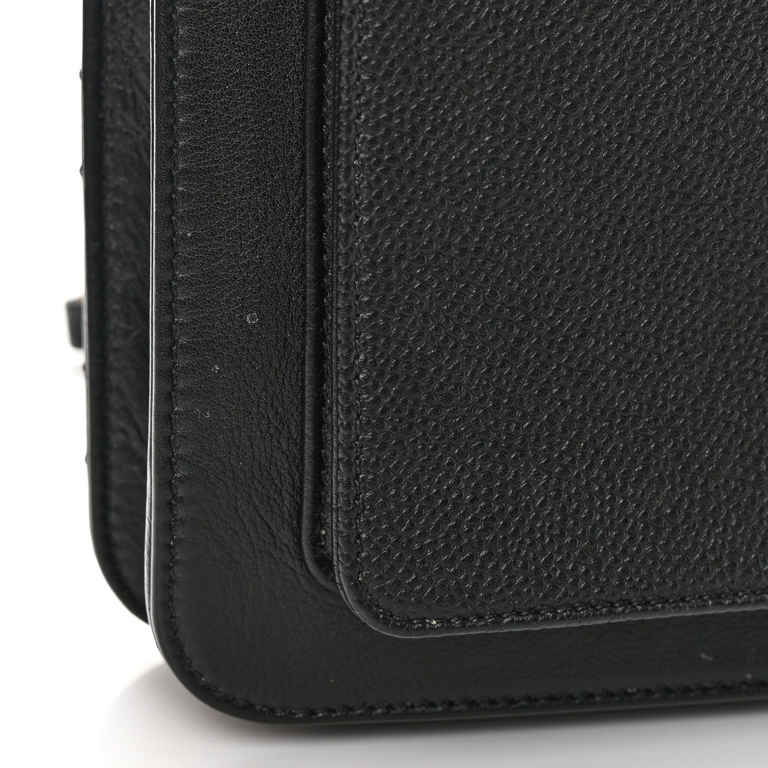 Chanel Calfskin Caviar Quilted Chain Handle Flap Black 13 of 13
