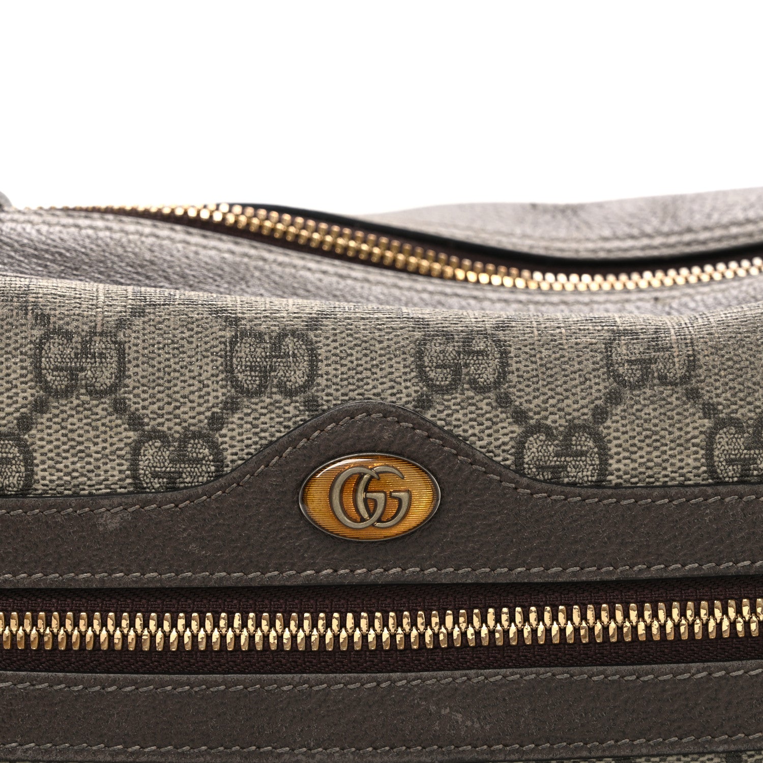 Gucci GG Supreme Monogram Web Small Ophidia Shoulder Bag Brown 8 of 10