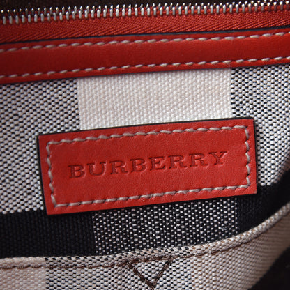 Burberry Canvas Mega Check Medium Ashby Hobo Cadmium Red 7 of 13