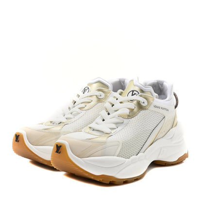 Louis Vuitton Monogram Calfskin Run 55 Sneakers 37 White 4 of 7