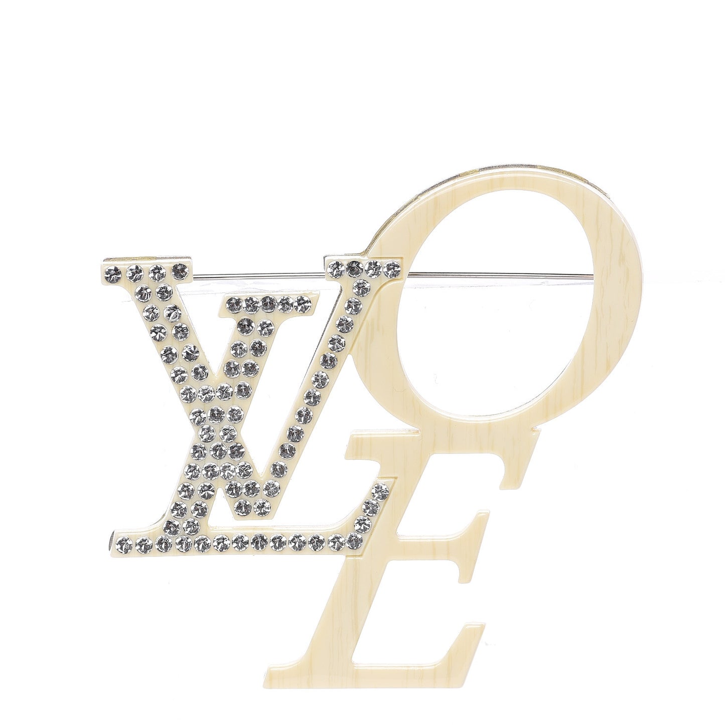 Swarovski Crystal Love LVoe Brooch