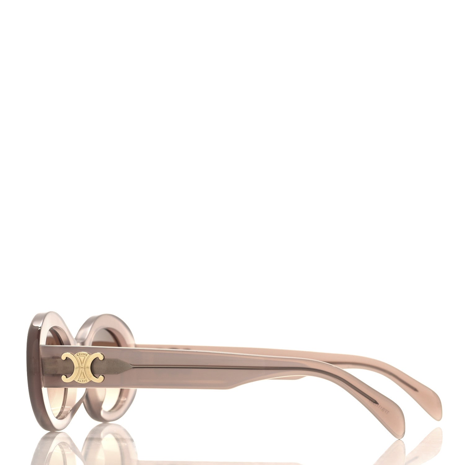 Celine Acetate Triomphe 01 Sunglasses CL 40194U Milky Hazelnut 3 of 7