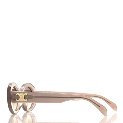 Celine Acetate Triomphe 01 Sunglasses CL 40194U Milky Hazelnut 3 of 7
