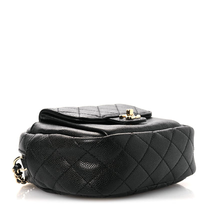 Chanel Caviar Quilted CC Day Camera Case Black 4 of 10