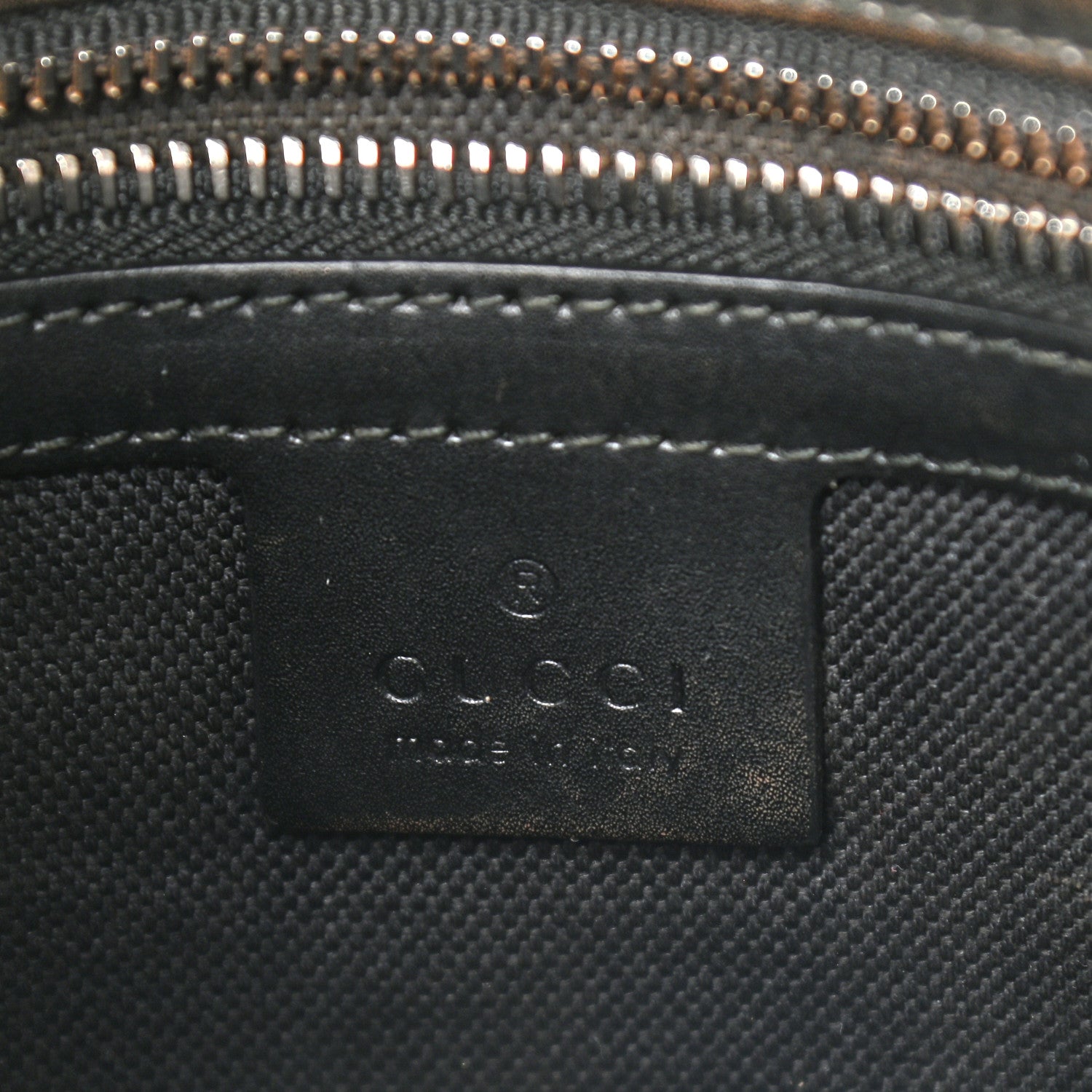 Gucci GG Supreme Monogram Appia Calfskin Web Flat Messenger Bag Black Grey 6 of 12