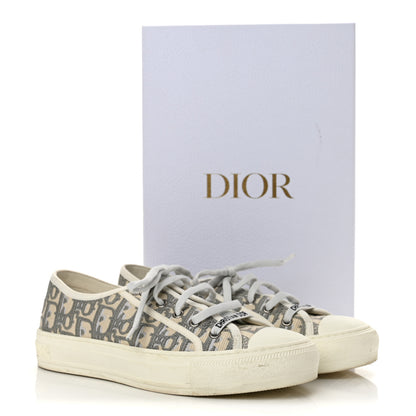 Christian Dior Canvas Oblique Walk'N'Dior Low Top Sneakers 39 Grey Stone 11 of 11