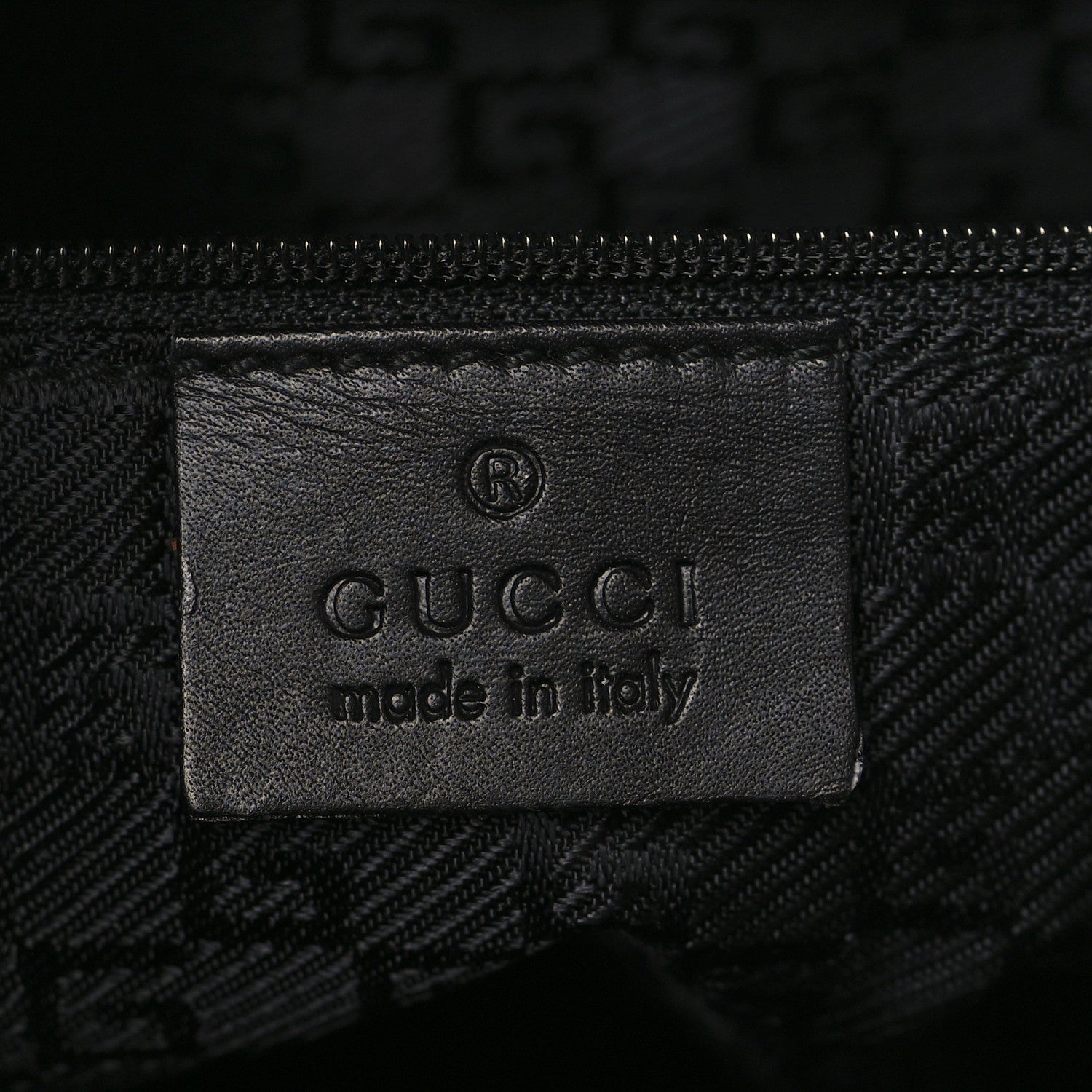 Gucci Suede Calfskin Jackie O Vertical Tote Black 6 of 10