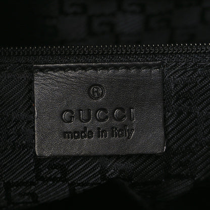 Gucci Suede Calfskin Jackie O Vertical Tote Black 6 of 10
