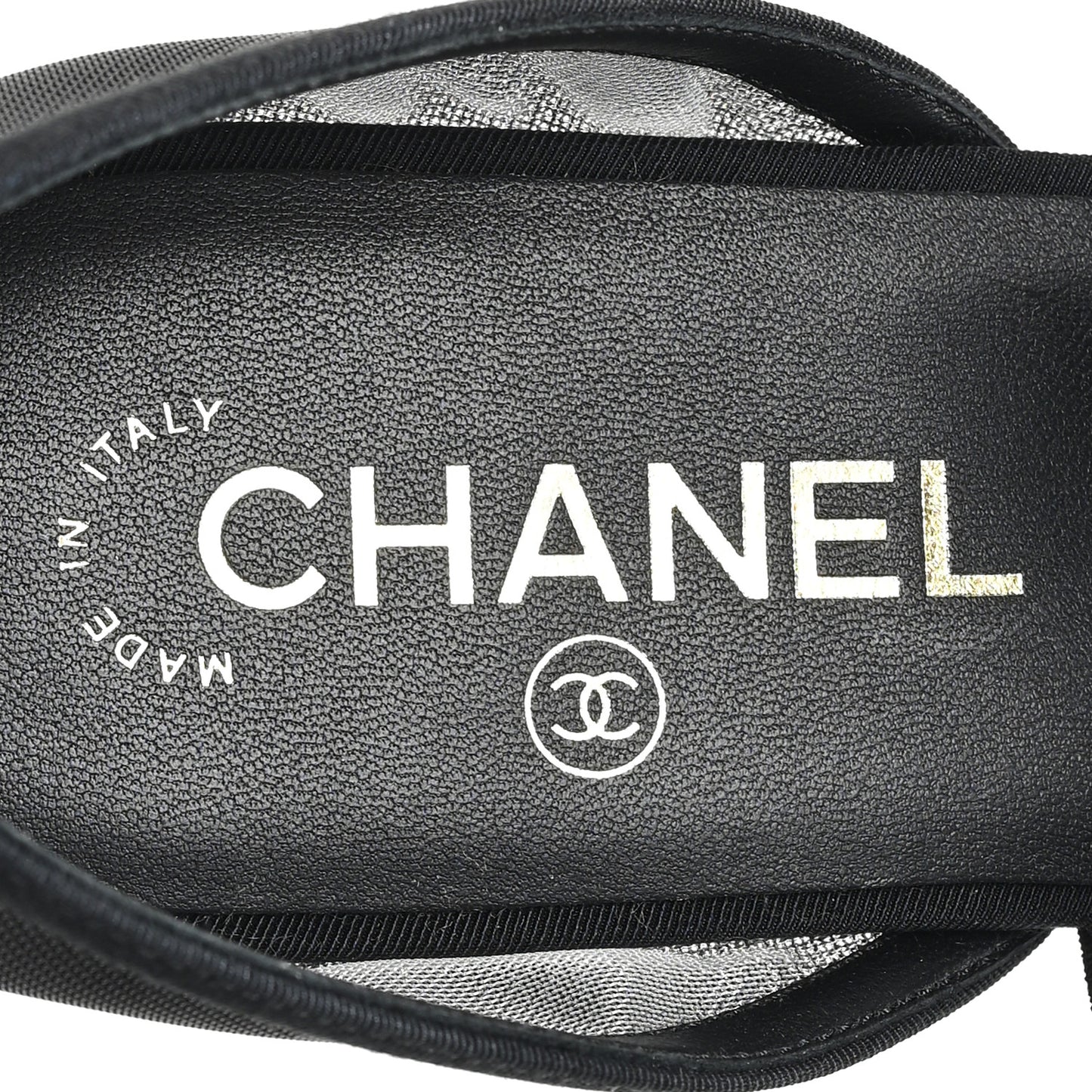 Mesh Grosgrain Mary Janes Flats 37 Black