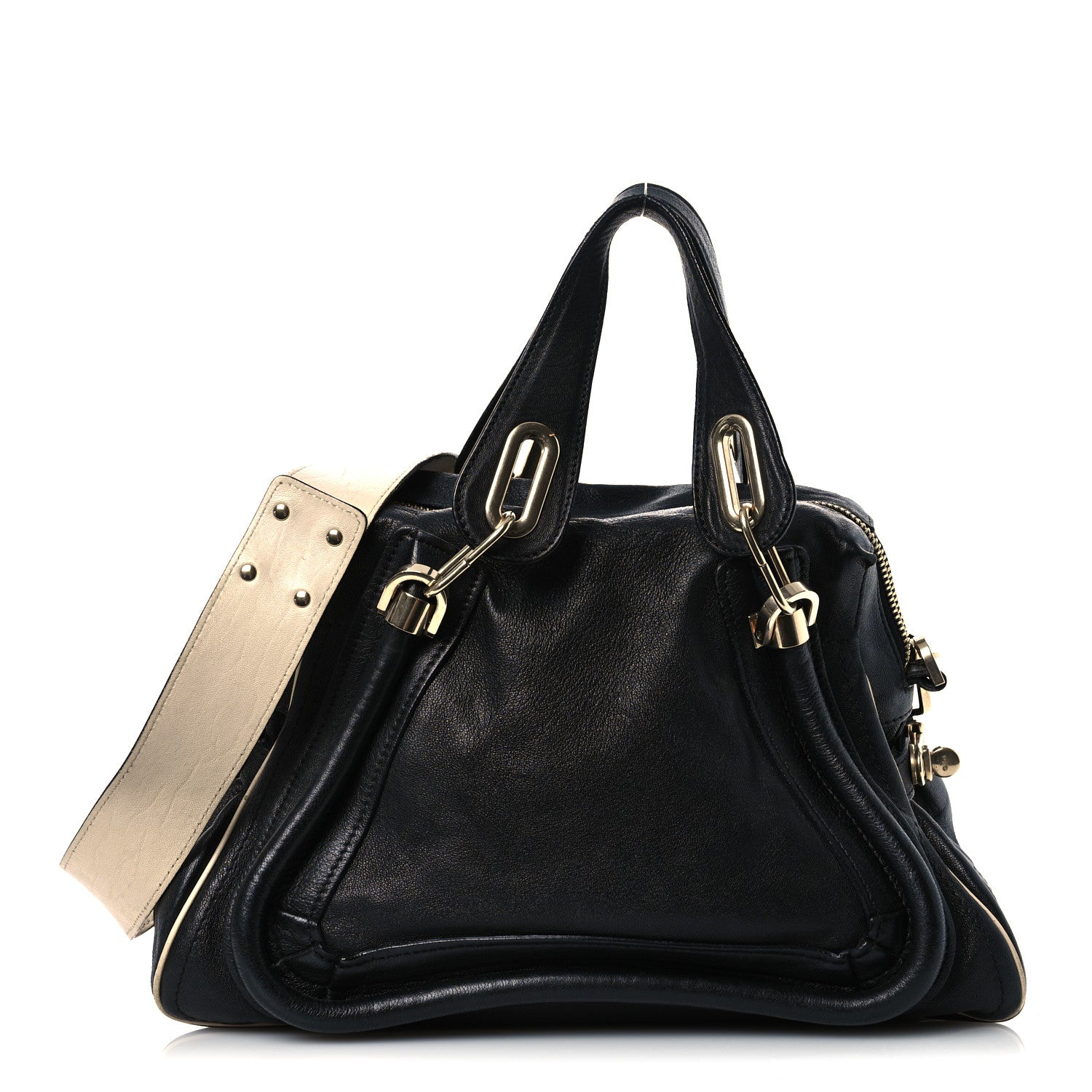 Chloe Calfskin Medium Military Paraty Black 1 of 12