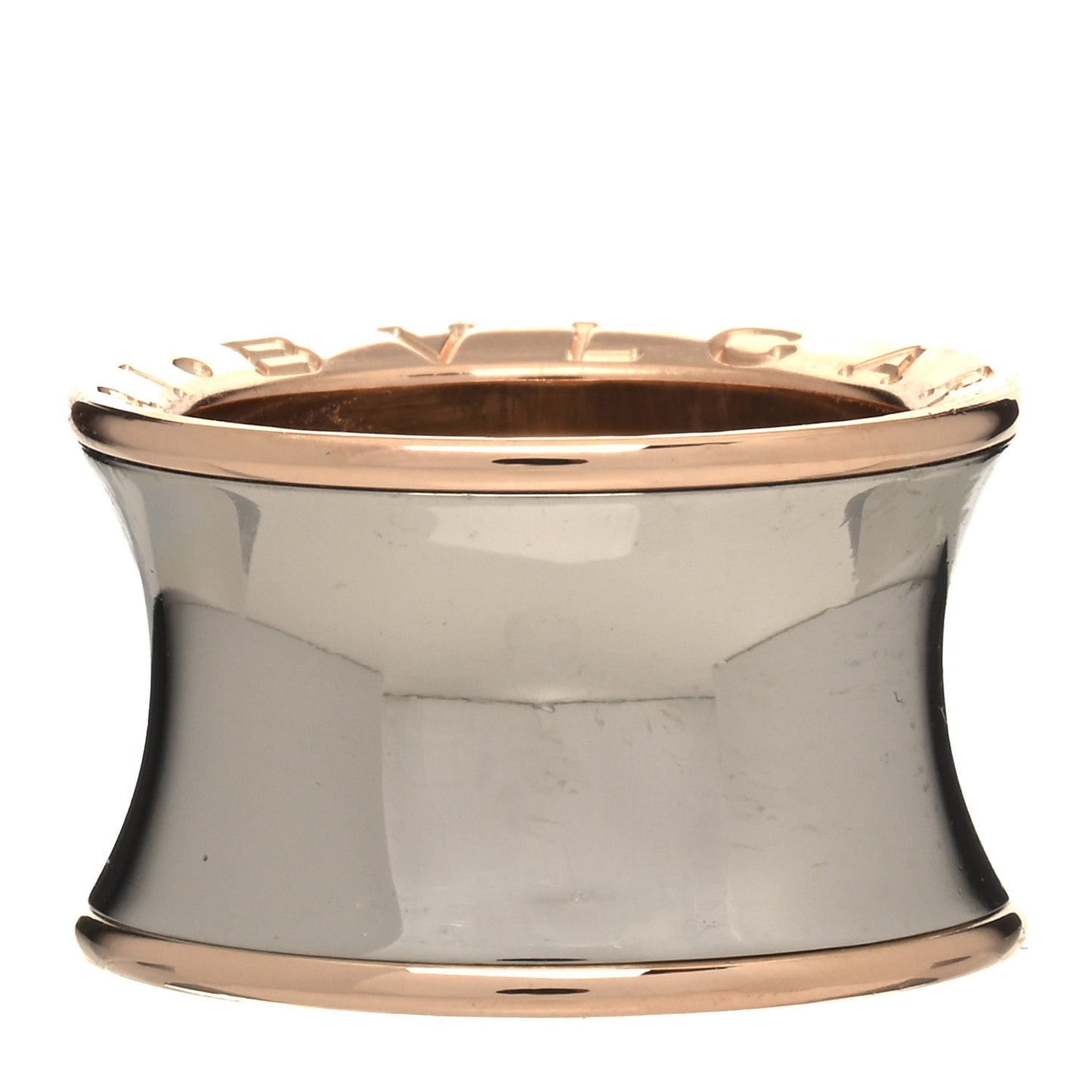 Stainless Steel 18K Rose Gold Anish Kapoor B.Zero1 Ring 50 5.25