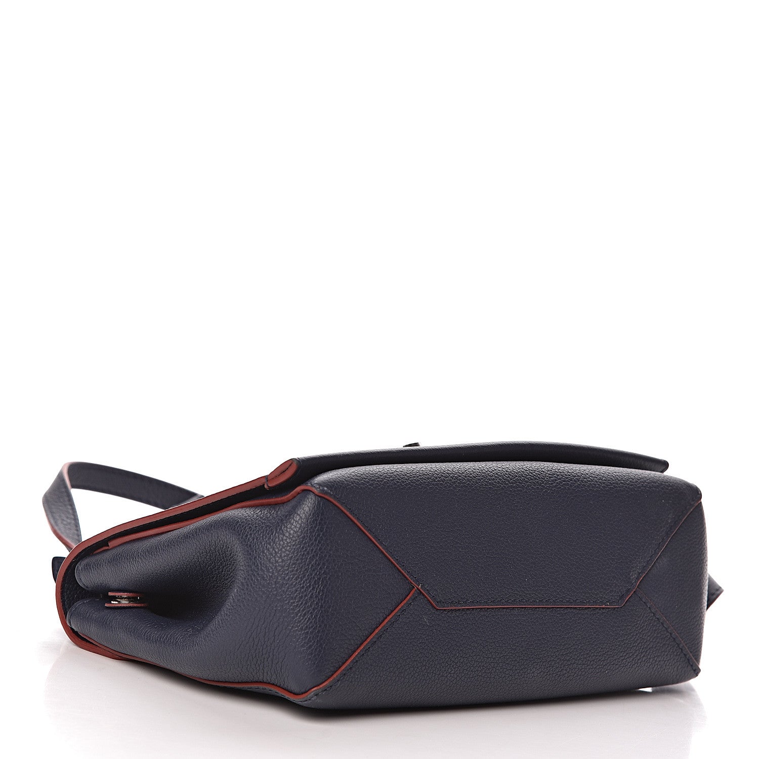 Louis Vuitton Calfskin Lockme II Chain Bag BB Marine Rouge 4 of 11