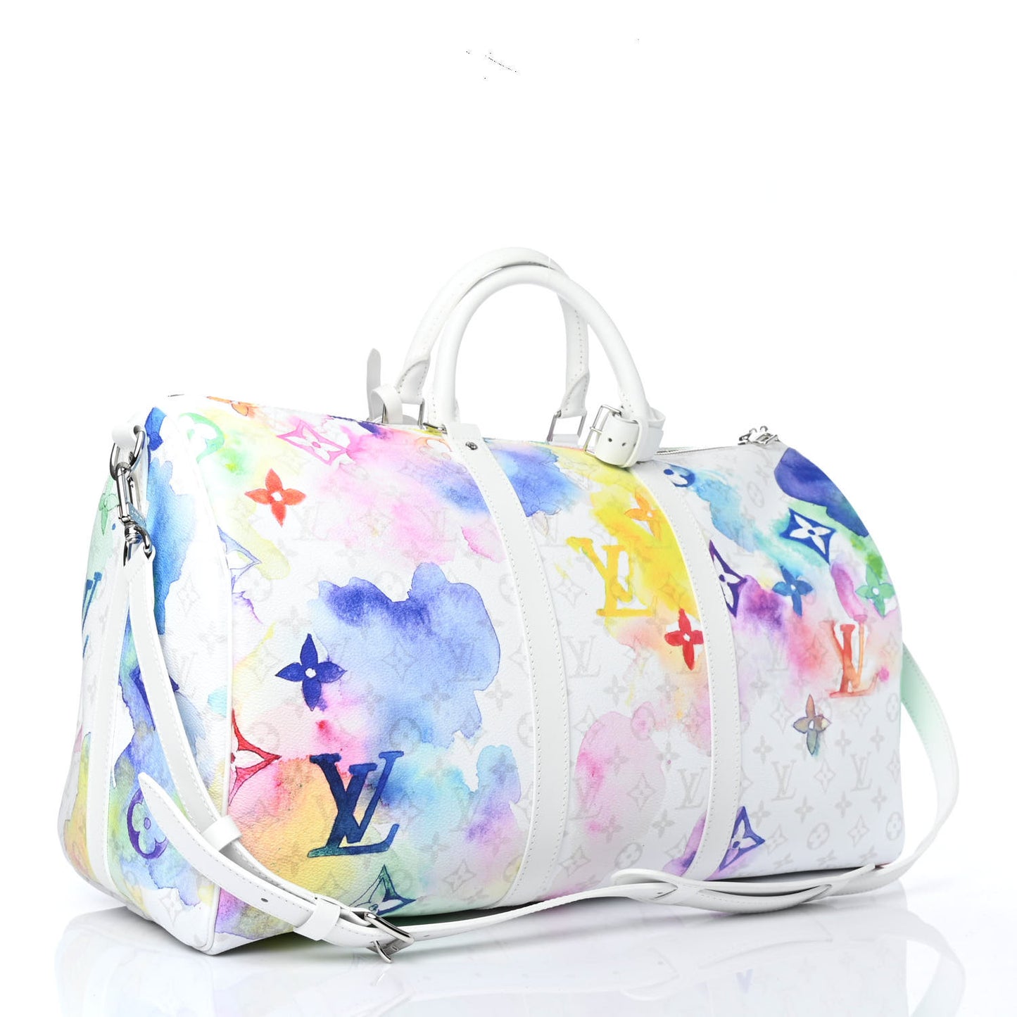 Monogram Watercolor Keepall Bandouliere 50 Multicolor